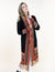 Black Native Long Cardigan Sweater with Fringe SALE 30% OFF  - NOW $62.97