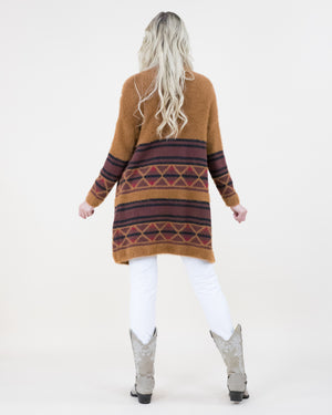 Camel Sweater Cardigan with Stars  SALE 40% OFF  NOW $41.97