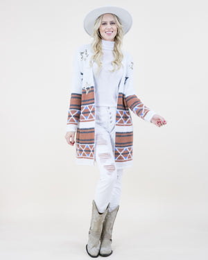 WHITE Sweater Cardigan with Stars  SALE 40% OFF  NOW $41.97