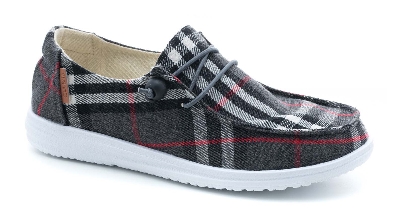 Corkys Shoes - Kayak Grey Flannel Slip On Sneakers  SALE 40% OFF  NOW $19.95