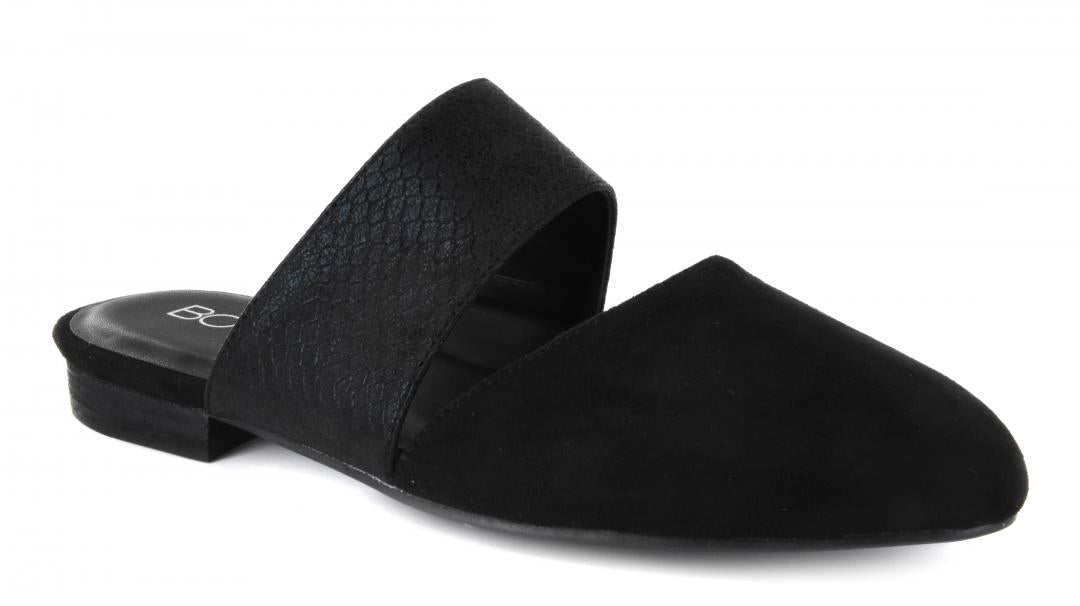 Corkys Shoes - Carina Black Suede Flat  SALE  40% OFF  NOW $18.95
