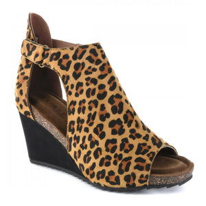 Corkys Shoes - Sunburst Leopard Wedge