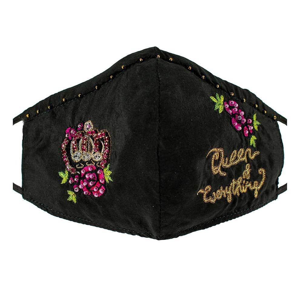 Mary Frances Queen of Everything Face Mask