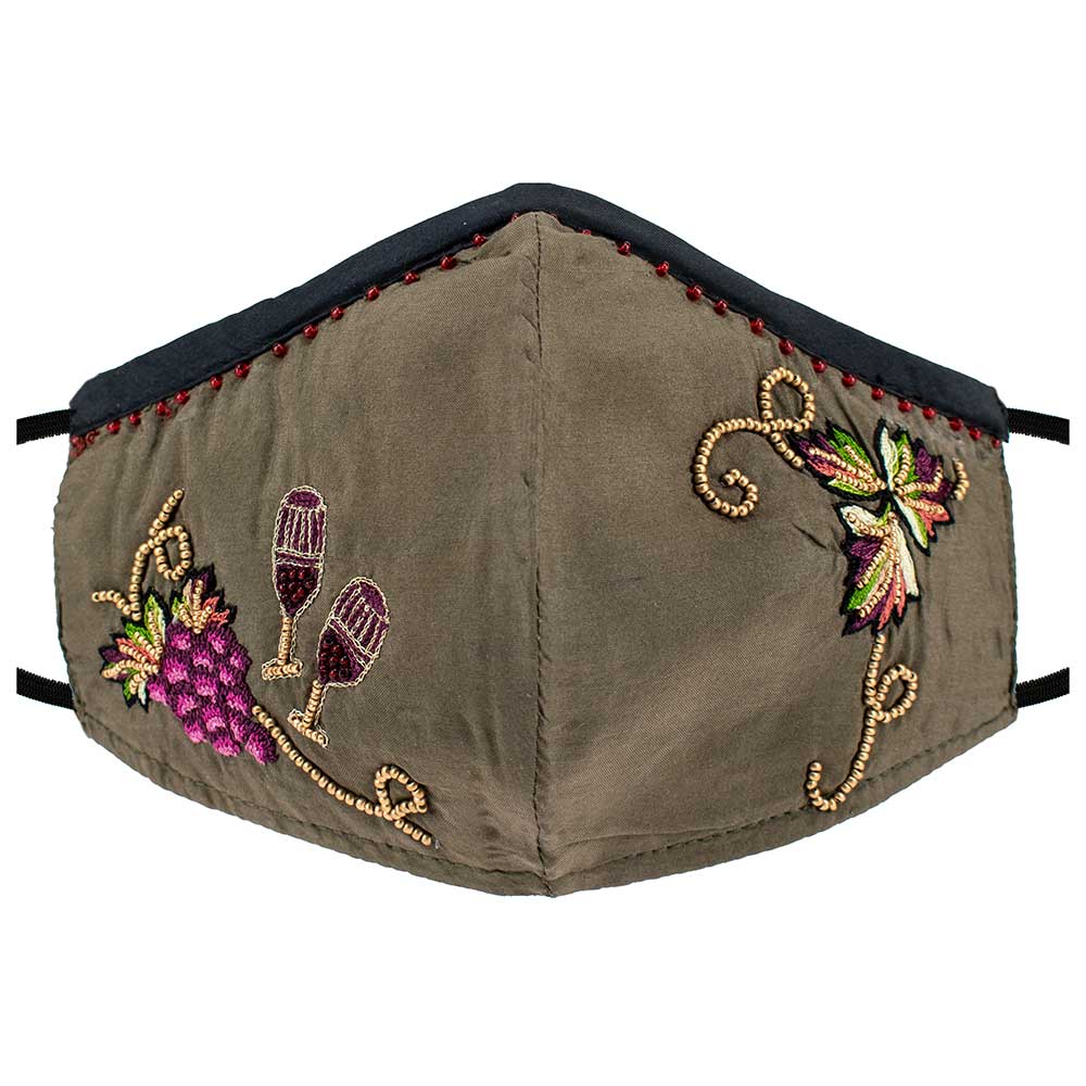 Mary Frances Wine with Friends Face Mask